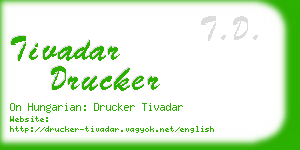 tivadar drucker business card